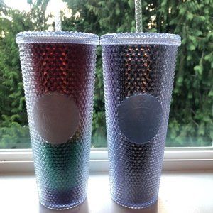 Starbucks pride and‎ clear studded set